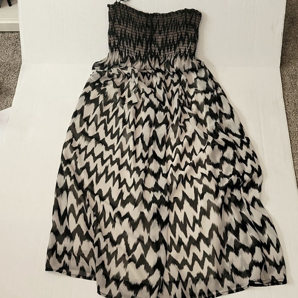 Mono B- Strapless Maxi Dress- Small